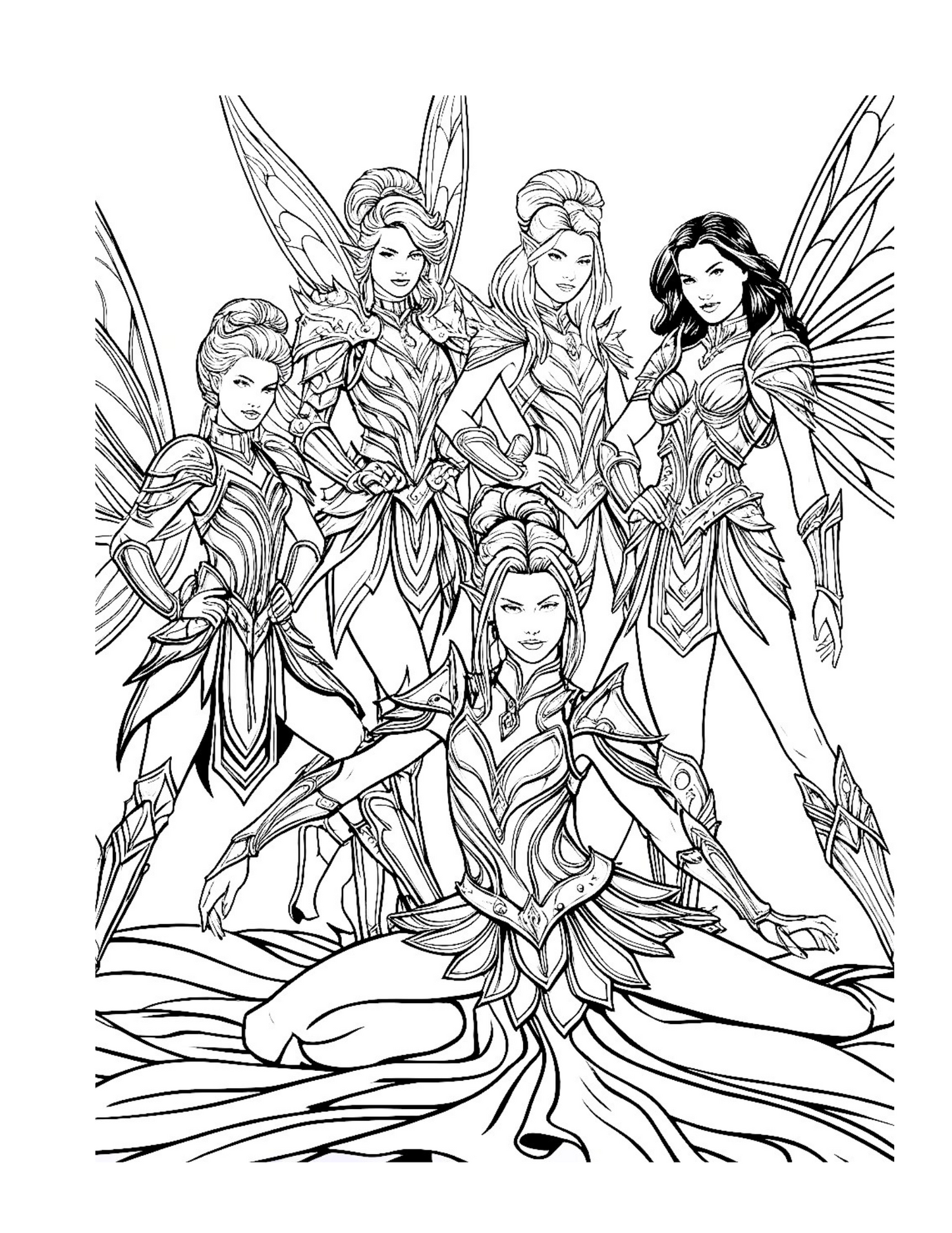 Fairies, Dragons, and Warlocks Oh My!: Coloring Guide